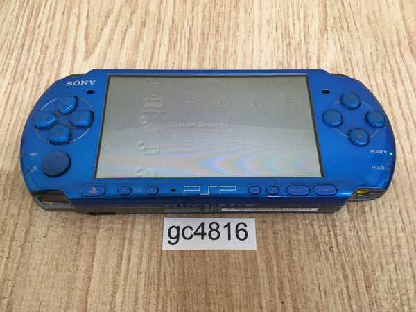 gc4816 No Battery PSP-3000 VIBRANT BLUE SONY PSP Console Japan