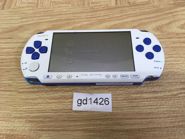 gd1426 Plz Read Item Condi PSP-3000 WHITE & BLUE SONY PSP Console Japan