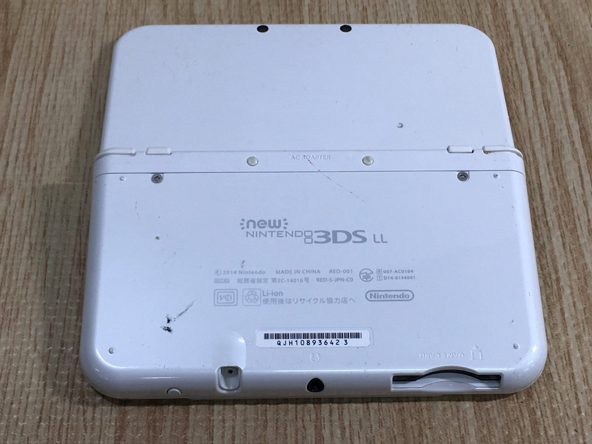 Nintendo NEW 3DS LL XL PEARL WHITE Console Japan - With Defects