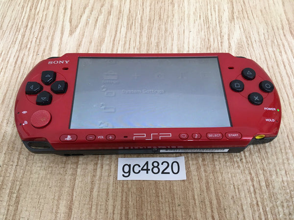 gc4820 No Battery PSP-3000 RED & BLACK SONY PSP Console Japan