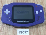 lf3087 Plz Read Item Condi GameBoy Advance Violet Game Boy Console Japan