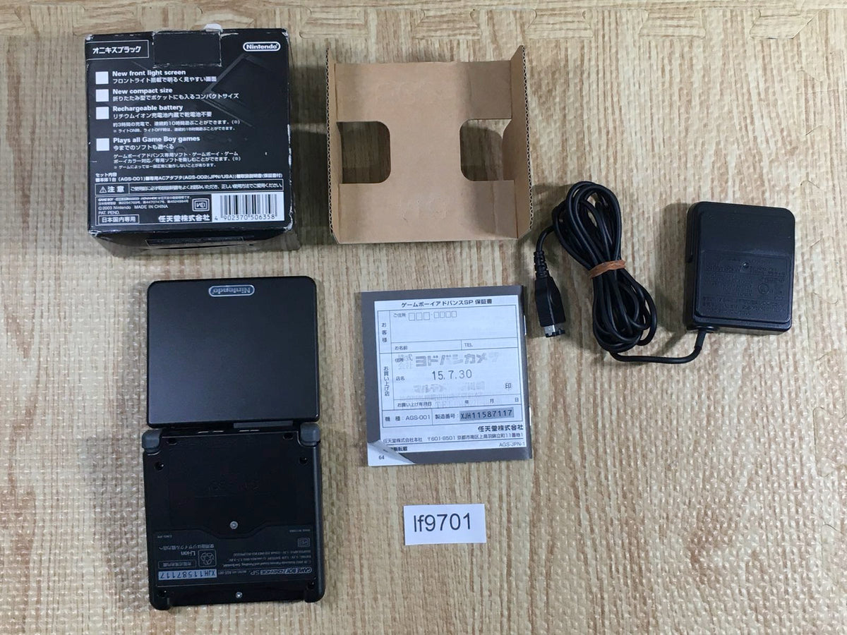 lf9701 GameBoy Advance SP Onyx Black BOXED Game Boy Console lf9701 GameBoy Advance SP Onyx Black BOXED Game Boy Console