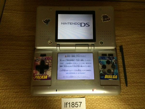 lf1857 Plz Read Item Condi Nintendo DS Platinum Silver Console Japan