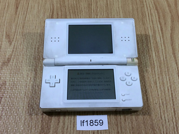 lf1859 Plz Read Item Condi Nintendo DS Lite Crystal White Console Japan