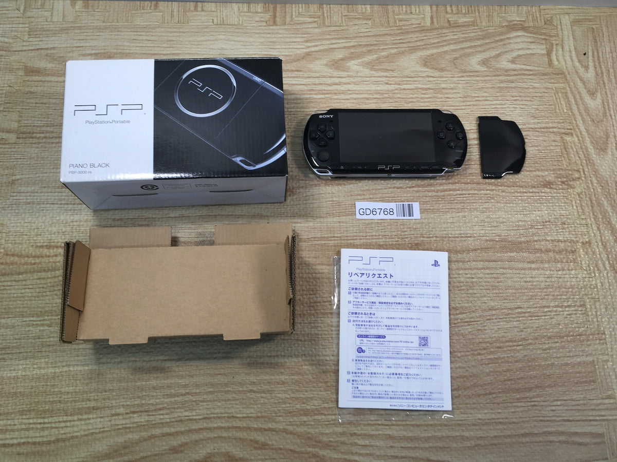 GD6768 PSP-3000 PIANO BLACK BOXED SONY PSP Console Japan GD6768 PSP-3000 PIANO BLACK BOXED SONY PSP Console Japan