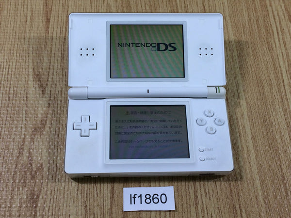 lf1860 Plz Read Item Condi Nintendo DS Lite Crystal White Console Japan