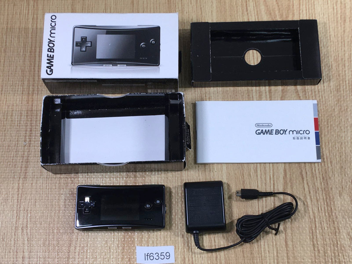GameBoy Micro Black BOXED Game Boy Console Japan - Tested Working