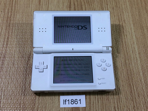 lf1861 Plz Read Item Condi Nintendo DS Lite Crystal White Console Japan