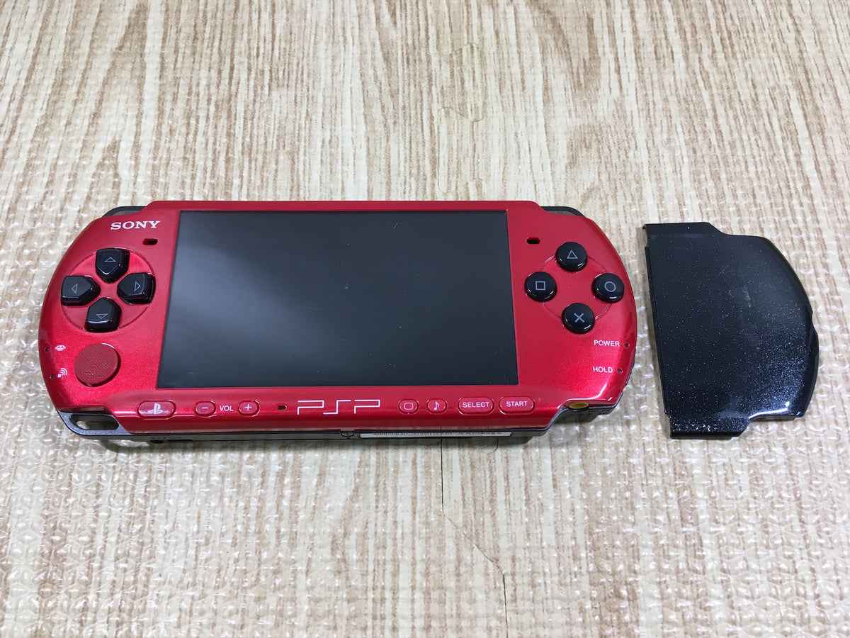 GD7017 Plz Read Item Condi PSP-3000 BLACK & RED SONY PSP