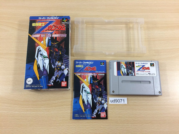 ud9071 Kidou Senshi Z Gundam Away to the New Type BOXED SNES Super Famicom Japan