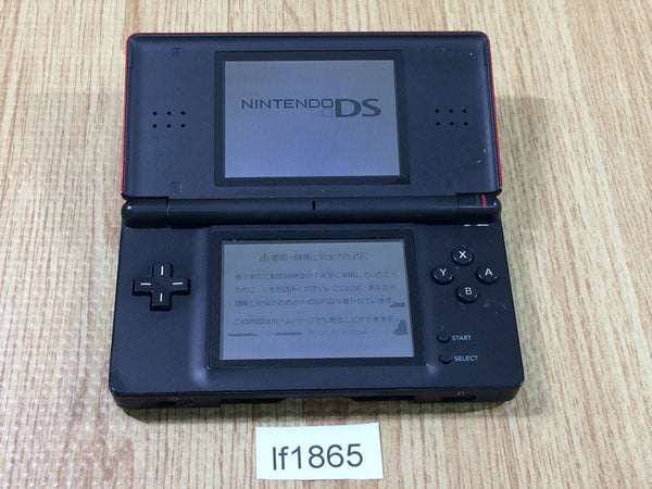 lf1865 Plz Read Item Condi Nintendo DS Lite Crimson Black Console Japan