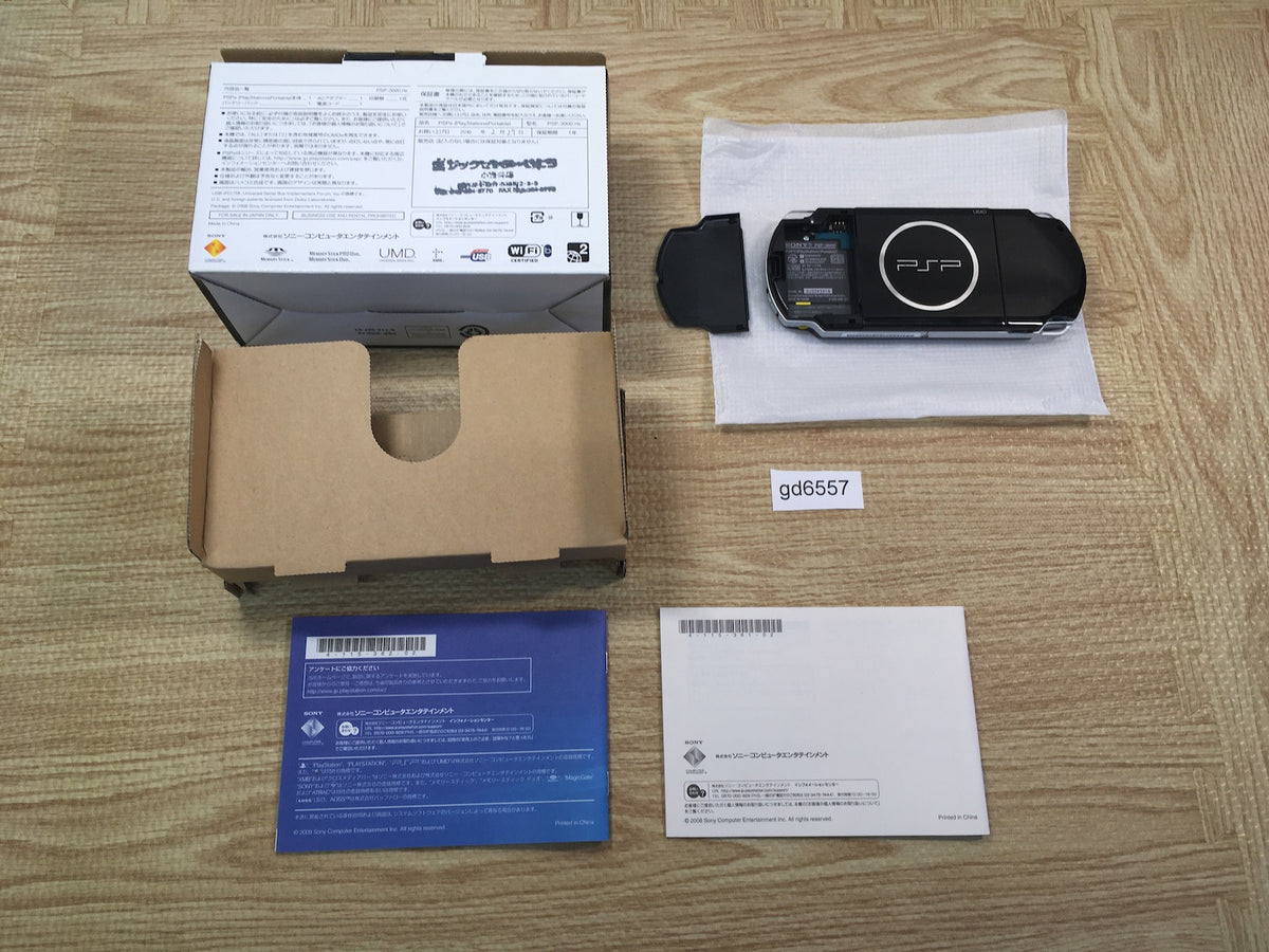 gd6557 PSP-3000 PIANO BLACK BOXED SONY PSP Console Japan