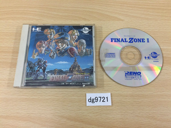 dg9721 Final Zone II CD ROM 2 PC Engine Japan