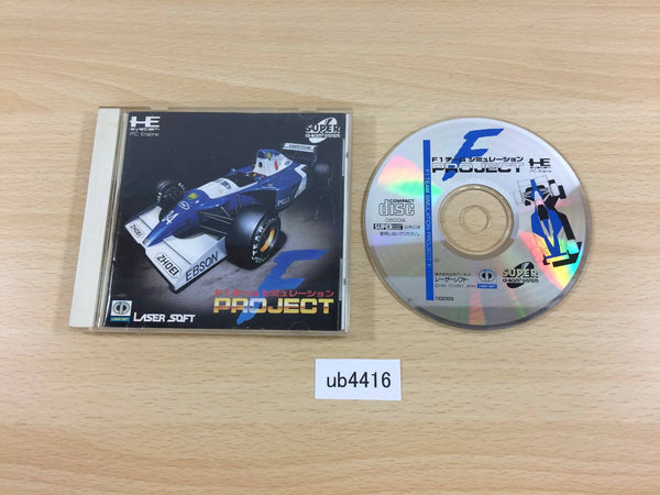 ub4416 F1 Team Simulation Project F SUPER CD ROM 2 PC Engine Japan