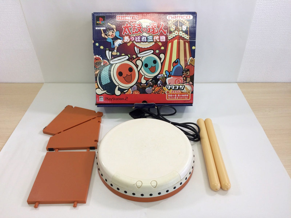 Taiko no Tatsujin 3 w/ Drum Controller Boxed SLPS20320 Japan
