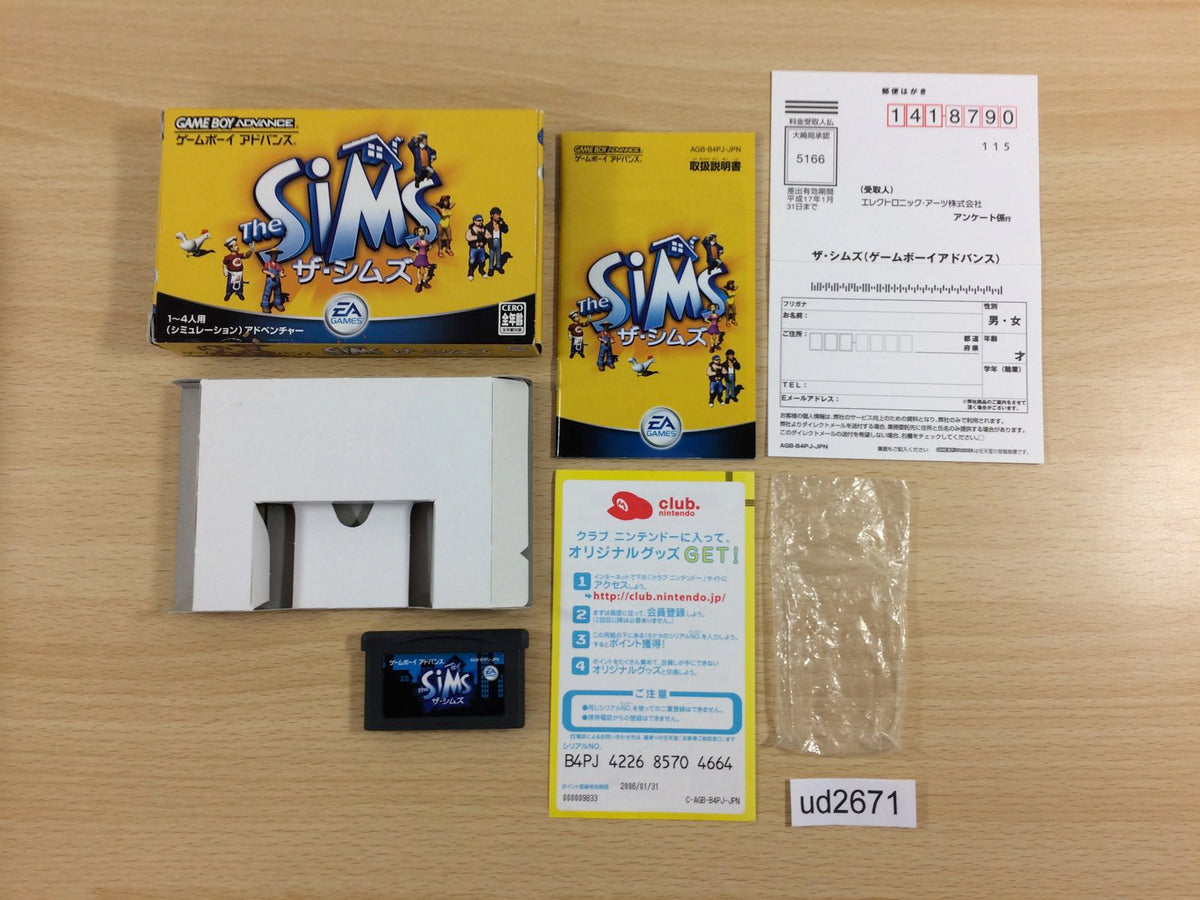 The Sims Bustin' Out BOXED GameBoy Advance Japan - UD2671 – J4U.co.jp
