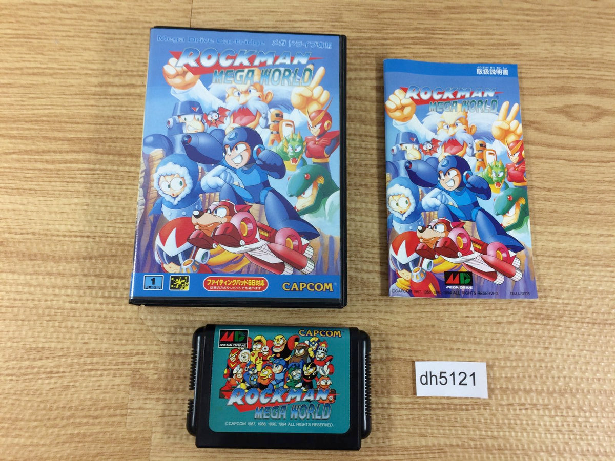 Rockman Megaman Mega World BOXED Mega Drive Genesis Japan - DH5121