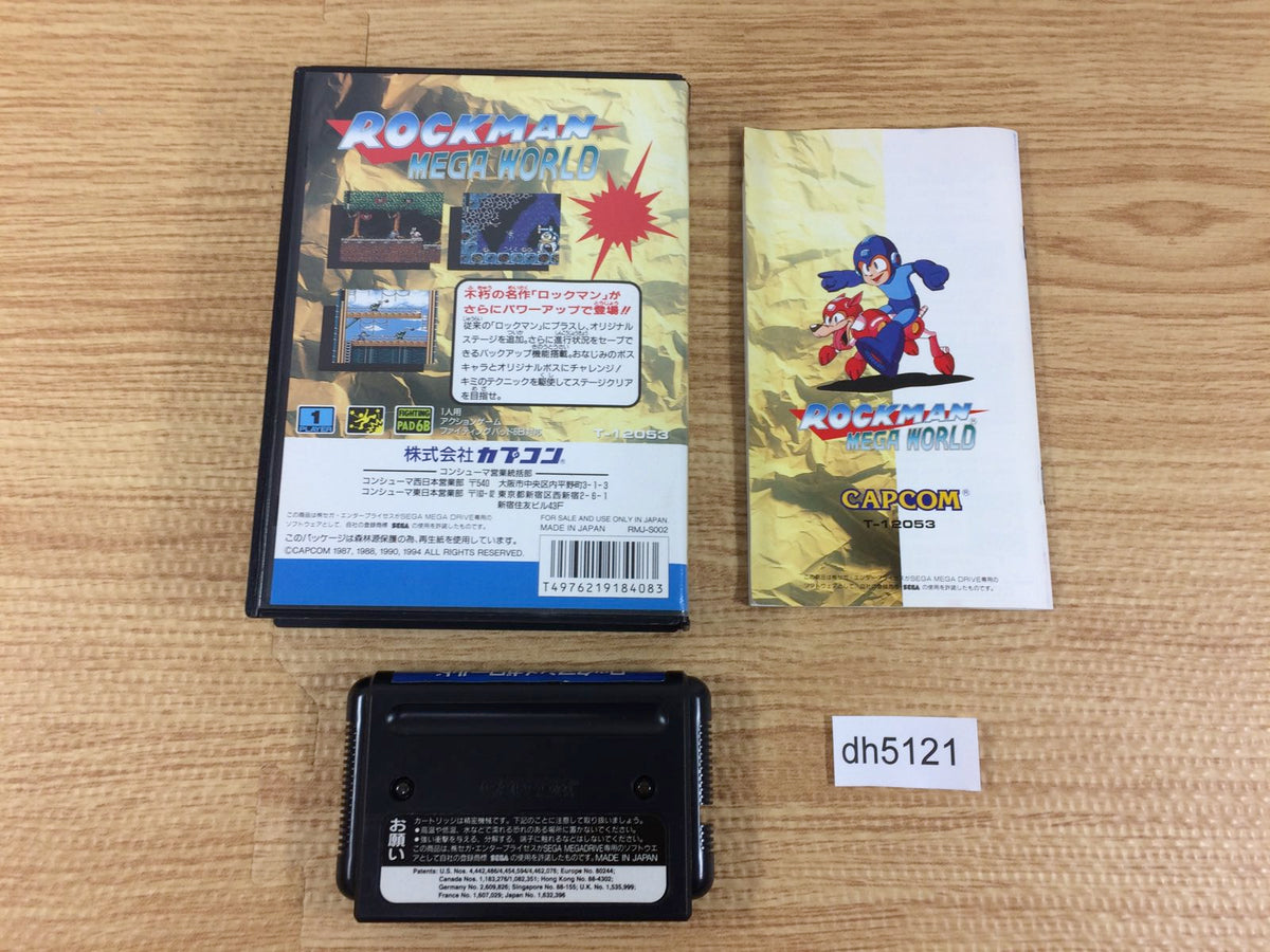 Rockman Megaman Mega World BOXED Mega Drive Genesis Japan - DH5121