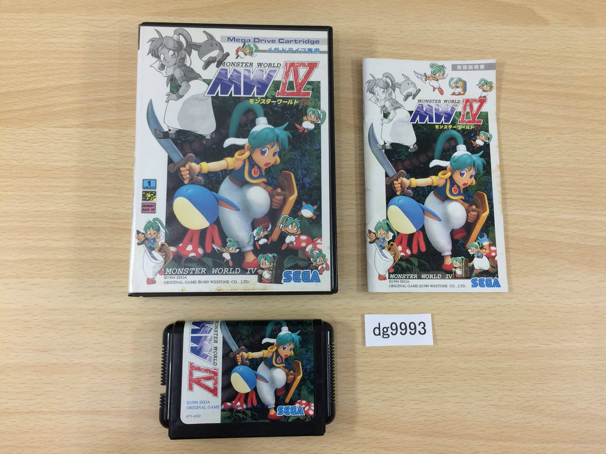 Monster World IV BOXED Mega Drive Genesis Japan - DG9993 – J4U.co.jp