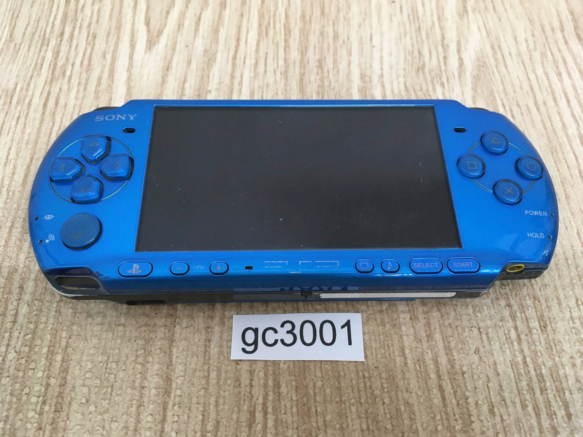 gc3001 Not Working PSP-3000 VIBRANT BLUE SONY PSP Console Japan