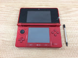KF3421 Tested Working - No Battery Nintendo 3DS Metallic Red Console Japan