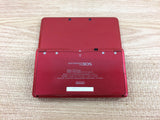 KF3421 Tested Working - No Battery Nintendo 3DS Metallic Red Console Japan