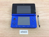 KF3423 Not Working - Nintendo 3DS Cobalt Blue Console Japan