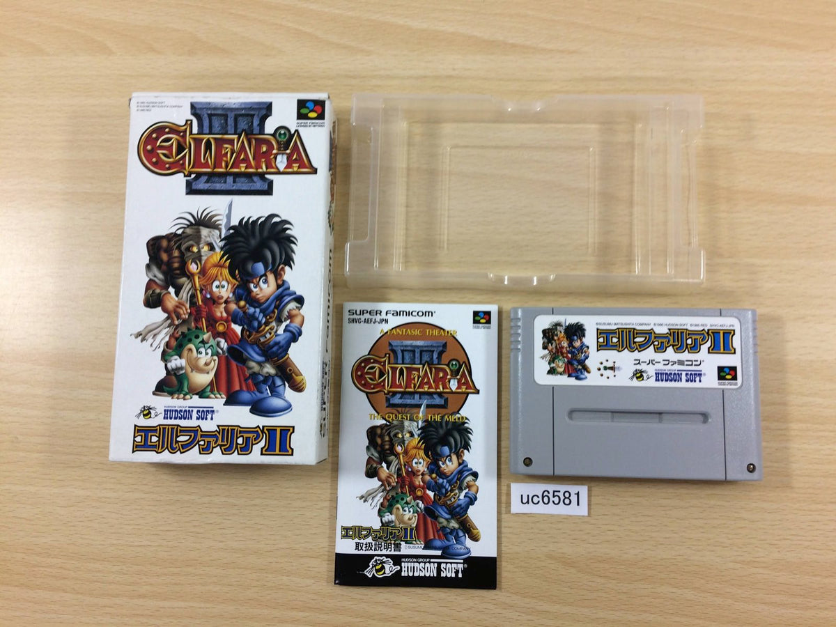 Elfaria II 2 The Quest of the Meld BOXED SNES Super Famicom Japan