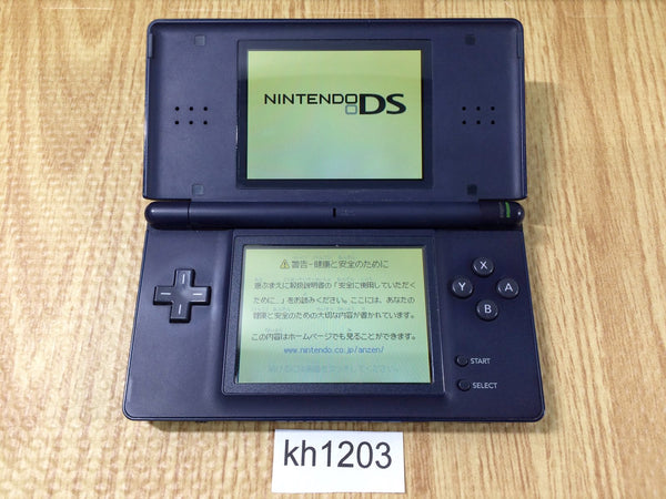 kh1203 Plz Read Item Condi Nintendo DS Lite Enamel Navy Console Japan