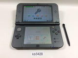 KB5428 Tested Working - Nintendo NEW 3DS LL XL METALLIC BLACK Console Japan
