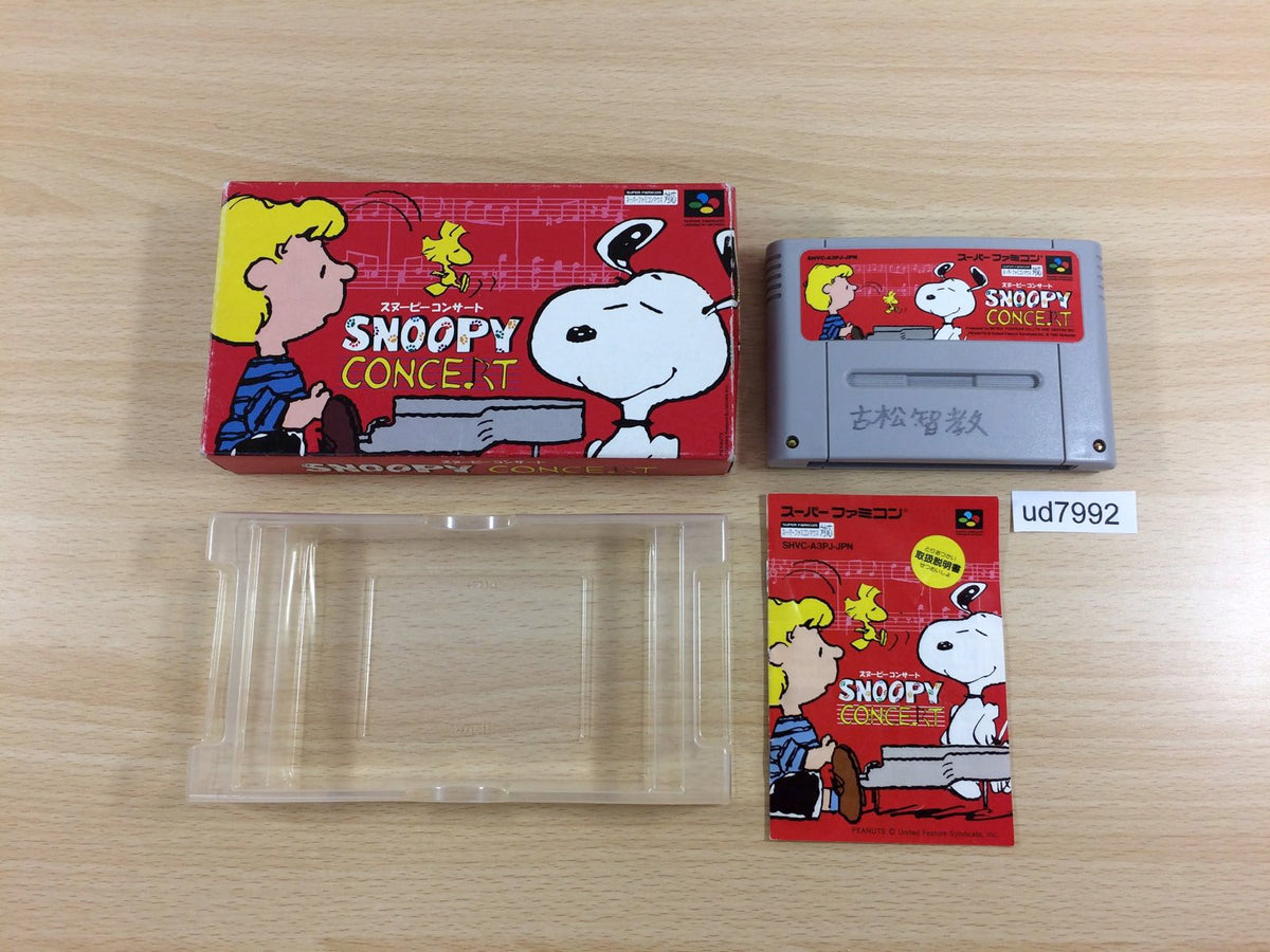 SNOOPY CONCERT (スーパーファミコン) Super Famicom SFC SNOOPY CONCERT Nintendo Japan Action Adventure