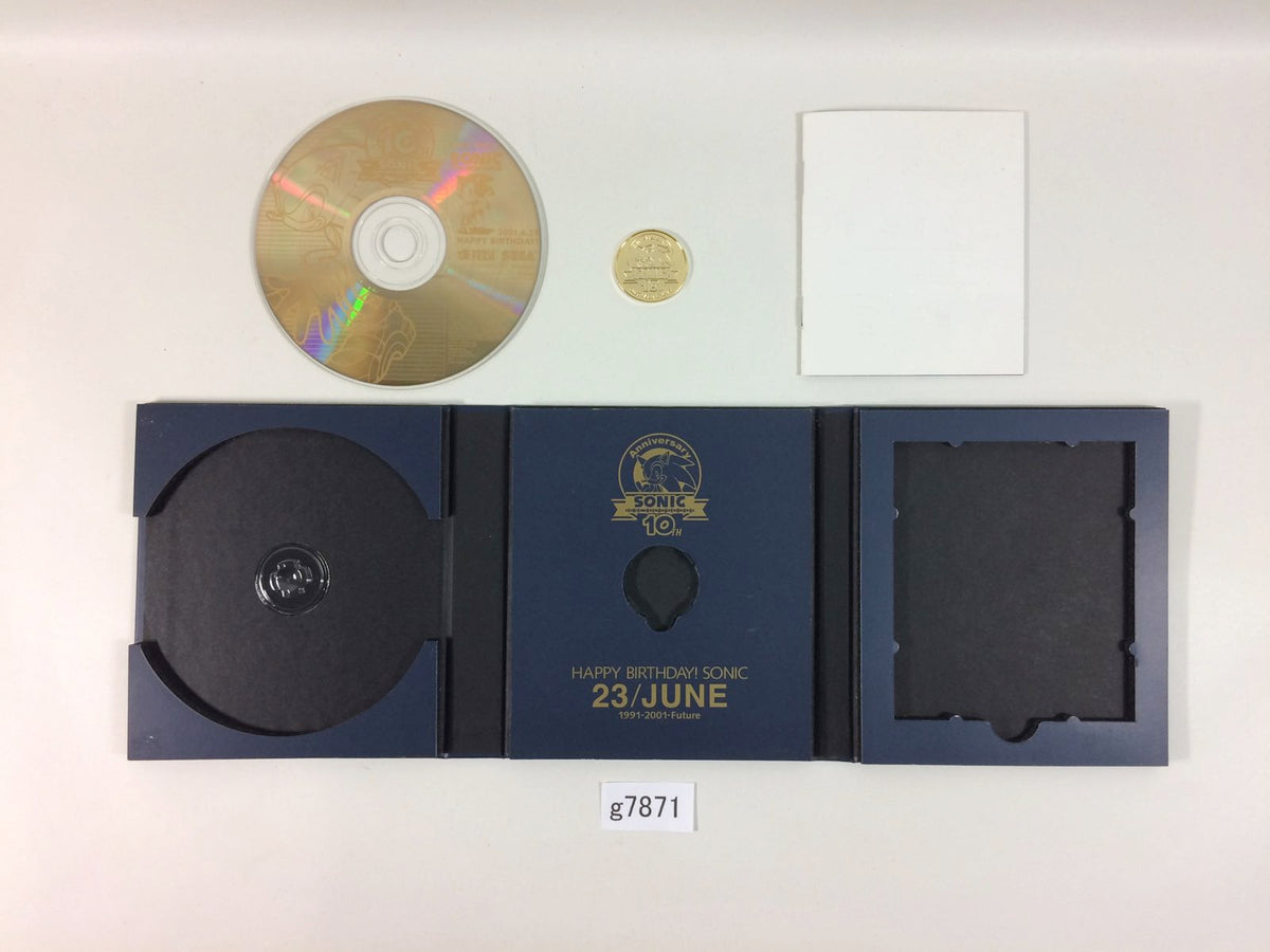 Sonic the Hedgehog 10th Anniversary Music CD Dreamcast Japan