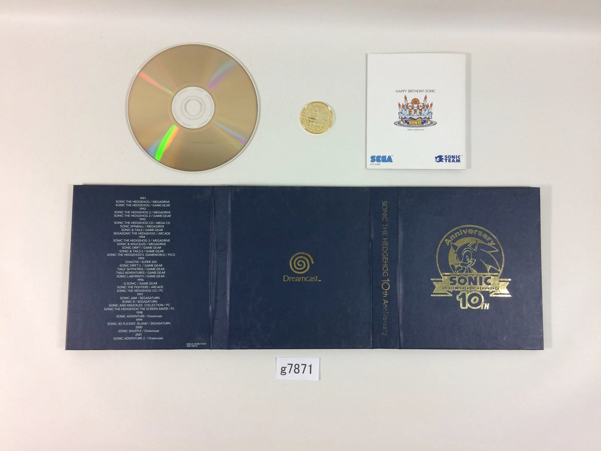 Sonic the Hedgehog 10th Anniversary Music CD Dreamcast Japan