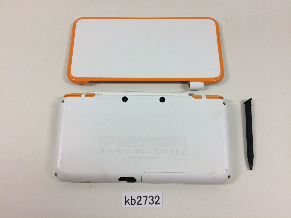 Nintendo 2DS LL XL WHITE ORANGE Console Japan - Not Working KB2732