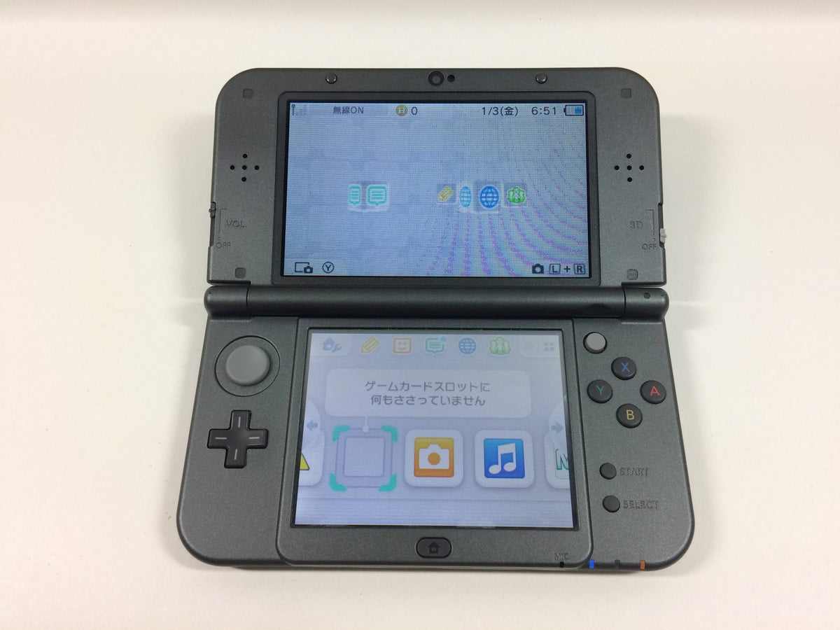 KB2736 Tested Working - Nintendo NEW 3DS LL XL METALLIC BLACK