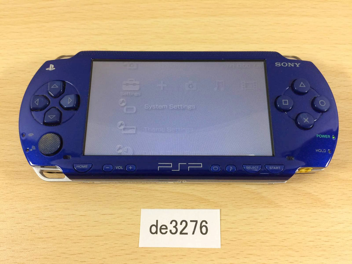 PSP-1000 METALLIC BLUE BOXED SONY PSP Console Japan - Tested