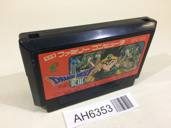 AH6353 Dragon Quest III 3 NES Famicom Japan