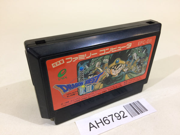 AH6792 Dragon Quest III 3 NES Famicom Japan
