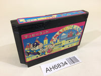 AH6834 Mappy Land NES Famicom Japan