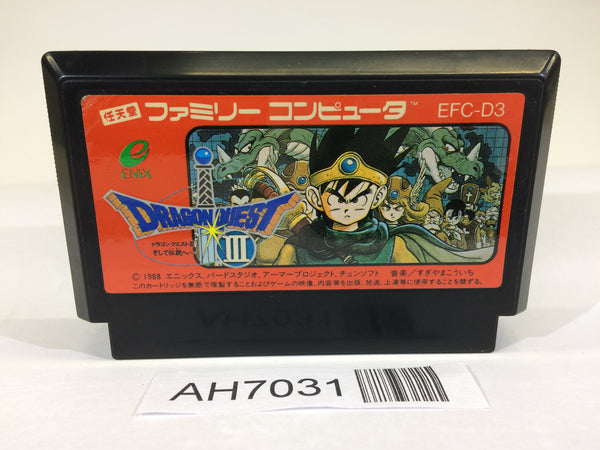 AH7031 Dragon Quest III 3 NES Famicom Japan