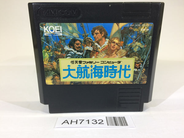 AH7132 Uncharted Waters Daikoukai Jidai NES Famicom Japan