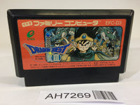 AH7269 Dragon Quest III 3 NES Famicom Japan