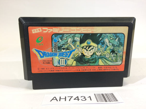 AH7431 Dragon Quest III 3 NES Famicom Japan