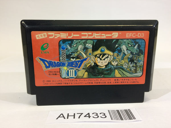 AH7433 Dragon Quest III 3 NES Famicom Japan