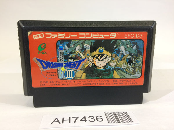AH7436 Dragon Quest III 3 NES Famicom Japan