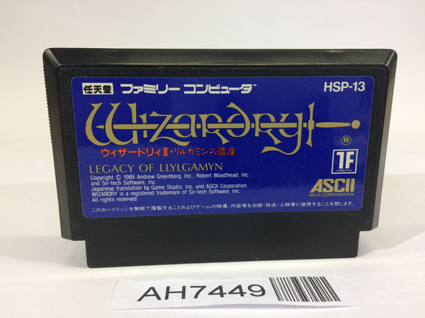 AH7449 Wizardry II 2 NES Famicom Japan