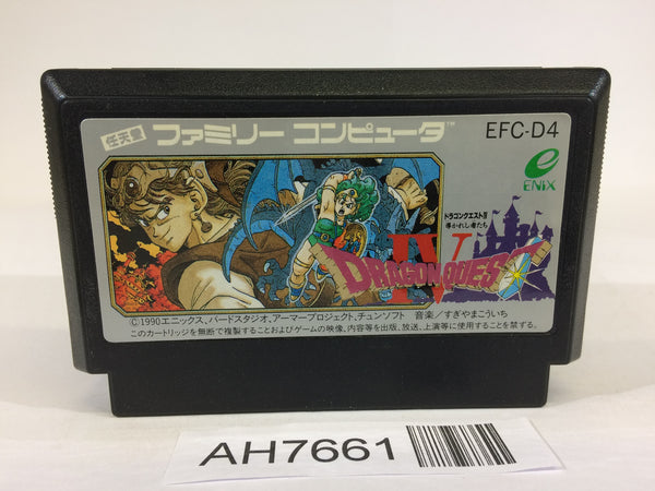 AH7661 Dragon Quest IV 4 NES Famicom Japan