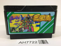 AH7722 SANGOKUSHI Records OfTheThreeKingdoms Chugennohasha NES Famicom Japan