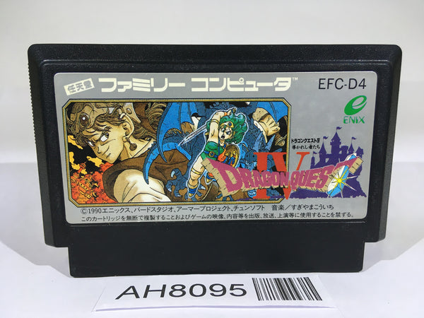AH8095 Dragon Quest IV 4 NES Famicom Japan