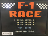 AJ2058 F1 Race NES Famicom Japan